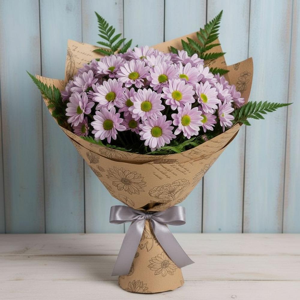 Букет цветов из: Хризантемы в Лобва