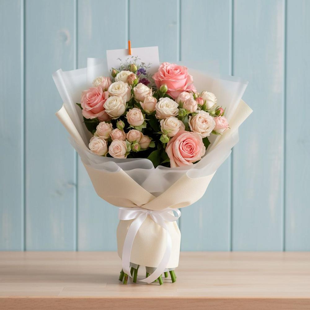 Букет цветов из: Розы в Лобва