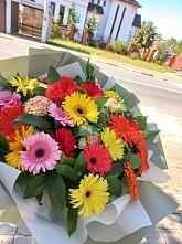 Букет цветов из:  Герберы #REPLACE_PRED# Лобва
