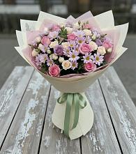 Букет цветов из:  Розы и Хризантемы в Лобва