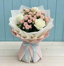Букет цветов из:  Розы в Лобва