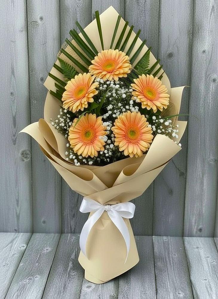 Букет цветов из: Герберы в Лобва