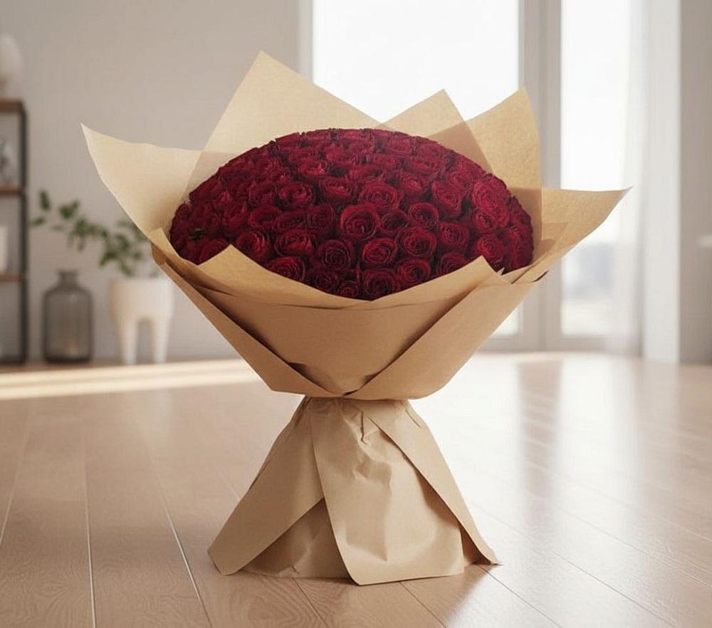 Букет 101 Красная роза в Лобва