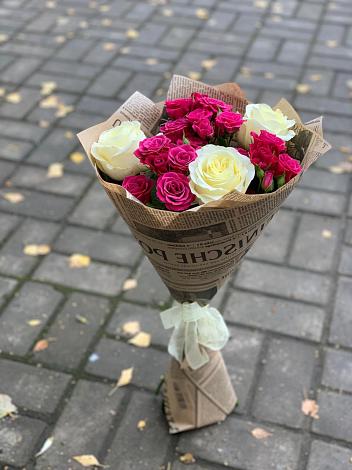 Букет цветов из: Розы в Лобва