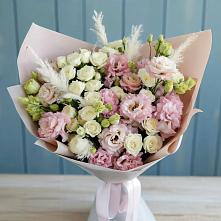 Букет цветов из:  Альстромерии и Розы #REPLACE_PRED# Лобва