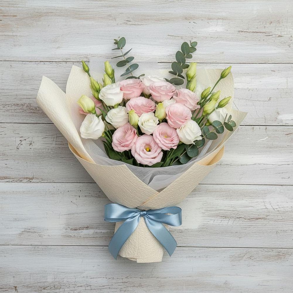 Букет цветов из: Лизиантусы в Лобва