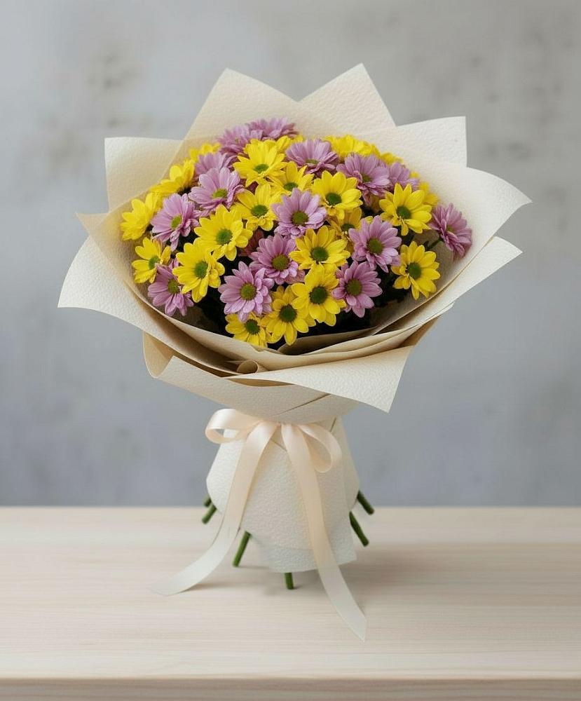 Букет цветов из: Хризантемы в Лобва